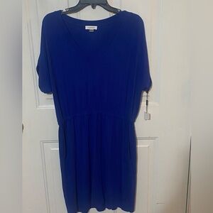 Calvin Klein Royal Blue Active Dress With Elastic Waist and Pockets